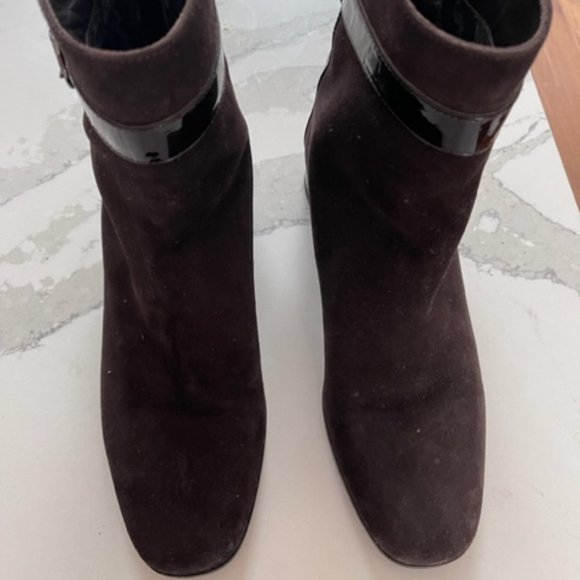 Gorgeous Aquatalia fashion boots-suede and patent leather- size 10 - Picture 1 of 11